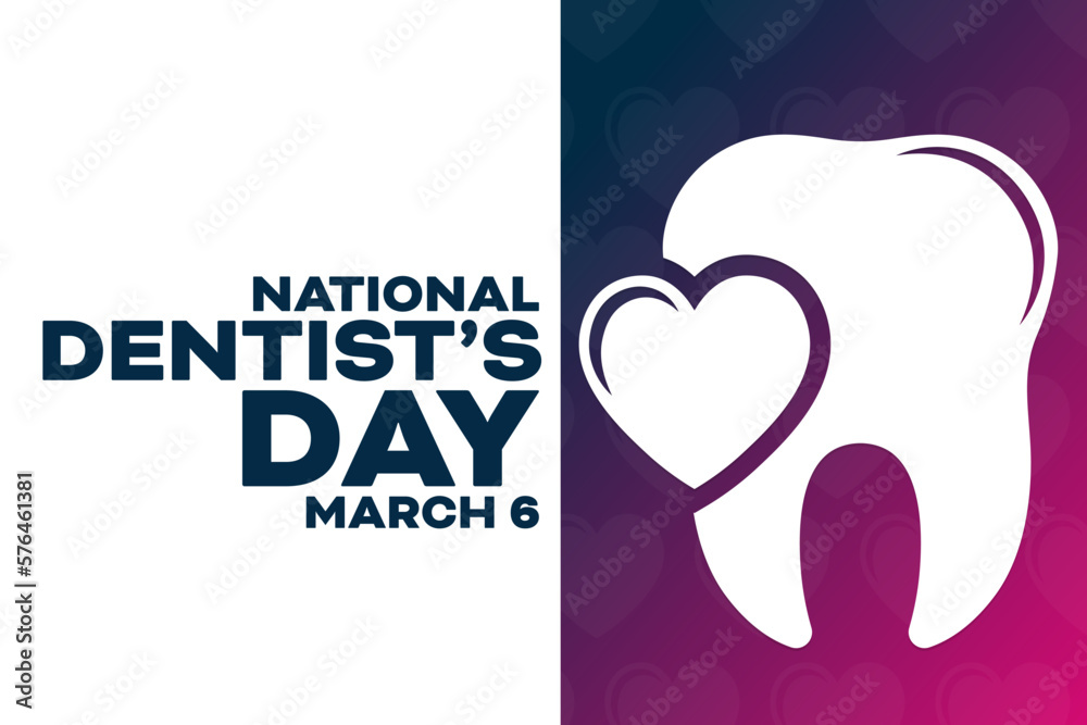 National Dentist’s Day. March 6. Vector illustration. Holiday poster. National Dentist’s Day. March 6. Vector illustration. Holiday poster.