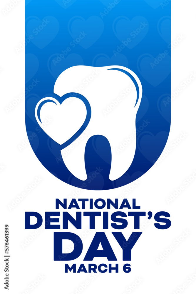 National Dentist’s Day. March 6. Vector illustration. Holiday poster. National Dentist’s Day. March 6. Vector illustration. Holiday poster.