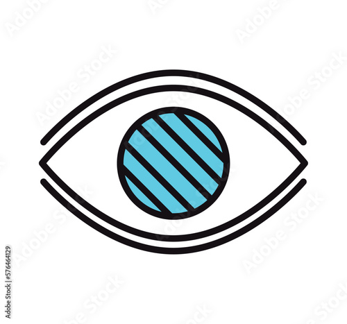 eye with cataracts
