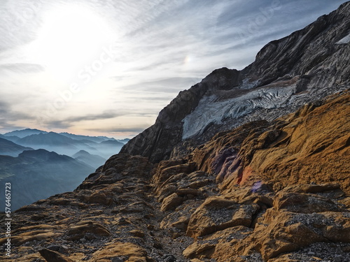 El glaciar del Monte Perdido se está derritiendo фототапет