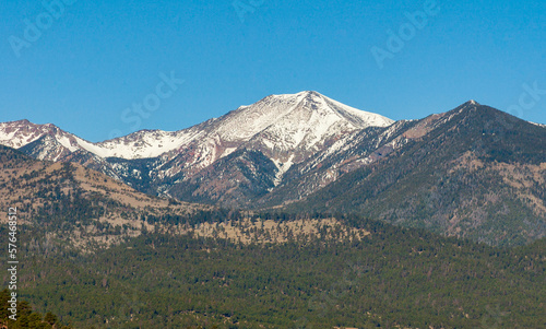 View of the San Francisco Peaks in Coconino National Forest