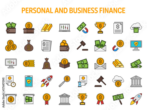 Collection of design elements for Personal and Business Finance