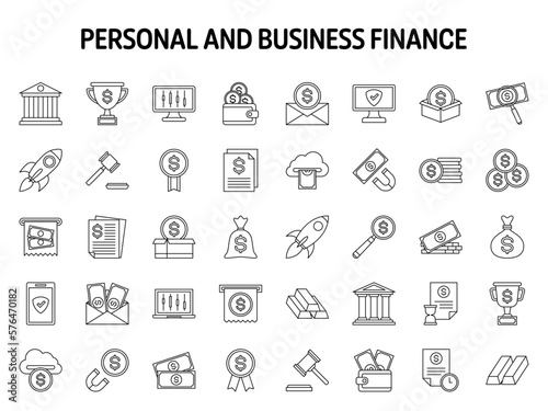 Collection of design elements for Personal and Business Finance