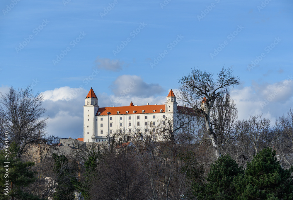 Bratislava castle on spring sunny day Bratislava castle on spring sunny day