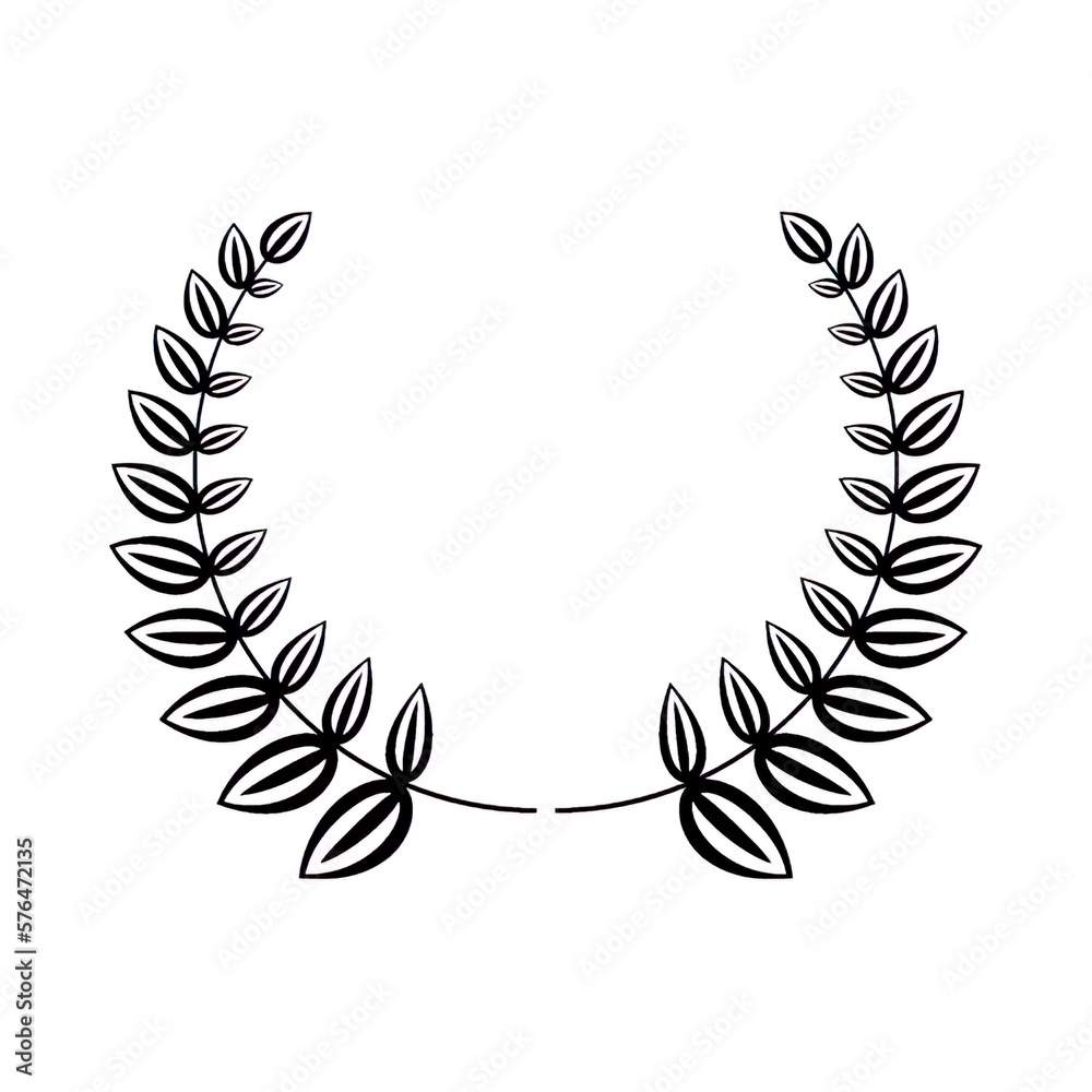 laurel wreath vector 