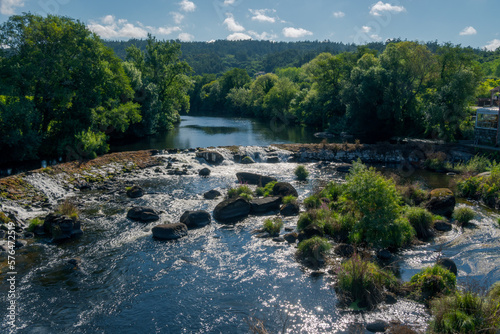 Pontemaceira is a village crossed by the river Tambre, on the Camino de Santiago. Galicia. Spain.