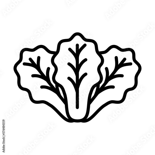 lettuce Icon Logo Design Vector Template Illustration Sign And Symbol Pixels Perfect