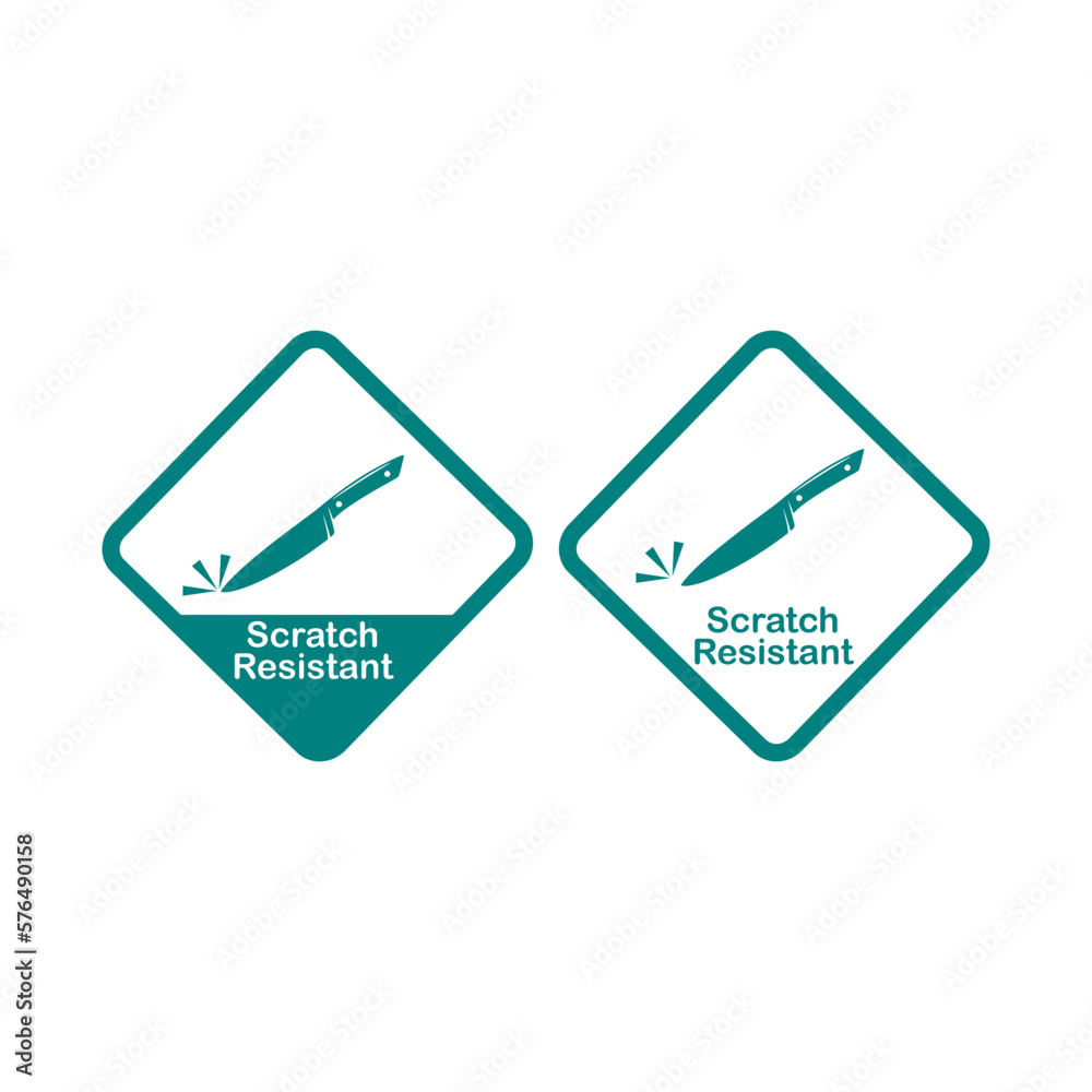 scratch resistance badge logo design scratch resistance badge logo design