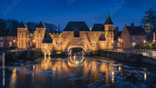 Koppelpoort, the historic city wall gate in Amersfoort, Netherlands © Sen