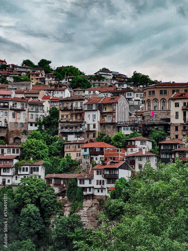 Veliko Tarnovo houses on a hill