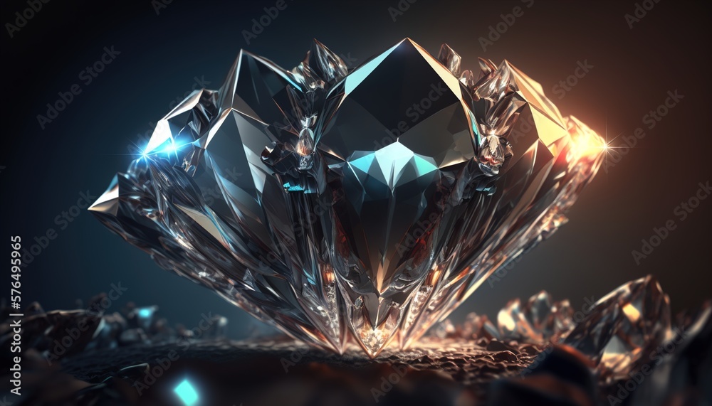 high resolution diamond background wallpaper created with generative ai