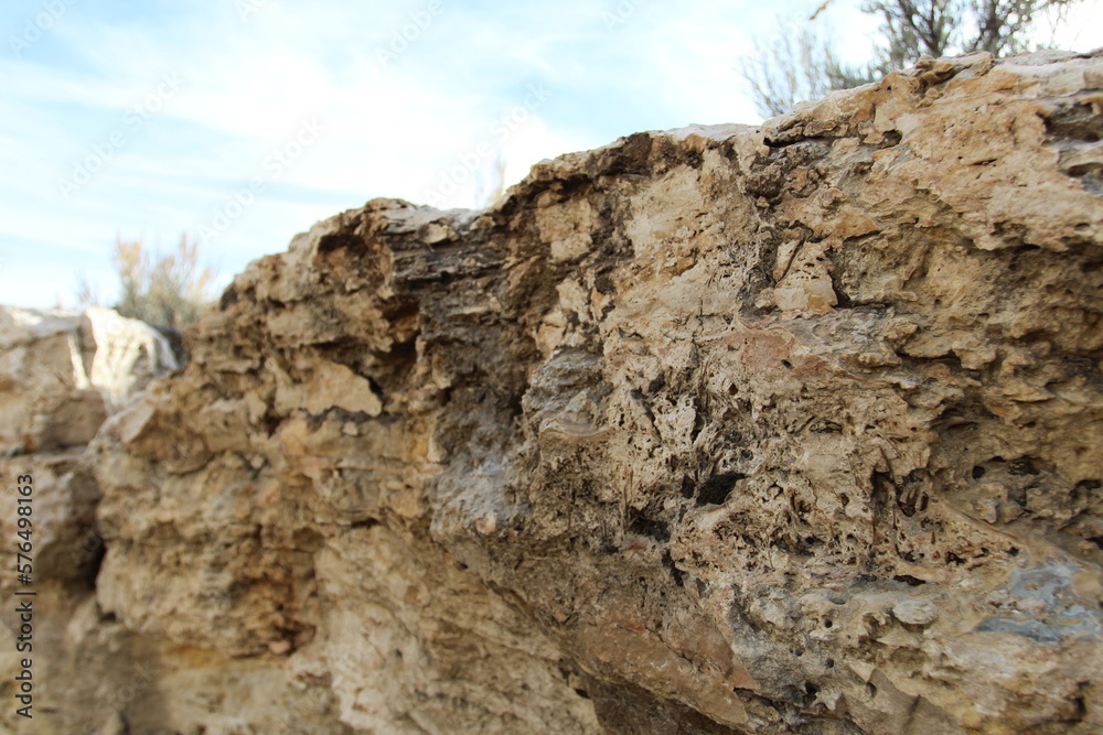 Travertine rock quarry 