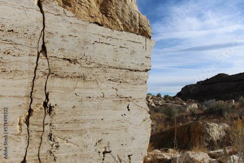 Travertine rock quarry  photo