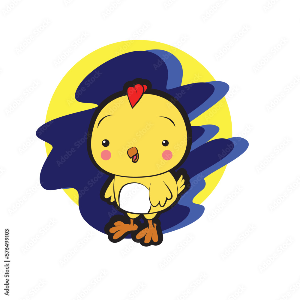 baby chicken vector illustration for baby t-shirt design baby chicken vector illustration for baby t-shirt design