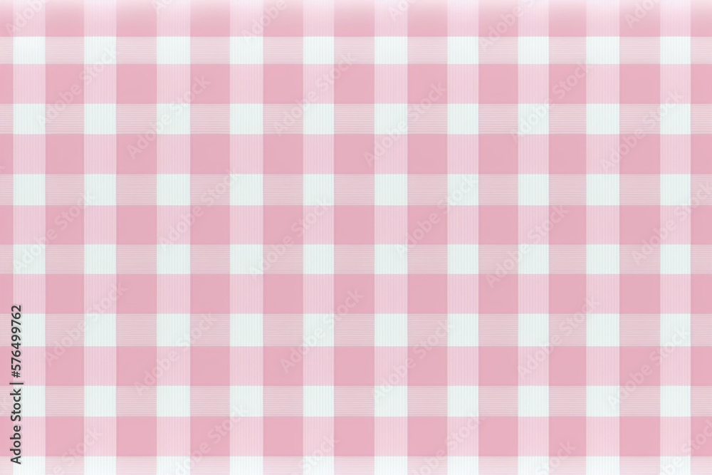 White and pink pastel in pattern squares gingham plaid checker checkered tartan. Wallpaper Aesthetic. Illustration. Generative AI White and pink pastel in pattern squares gingham plaid checker checkered tartan. Wallpaper Aesthetic. Illustration. Generative AI