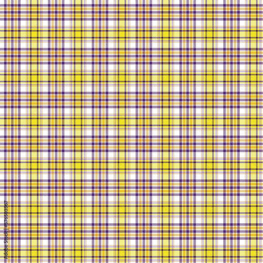 Fototapeta premium Vibrant Plaid Seamless Pattern - Colorful and bright repeating pattern design