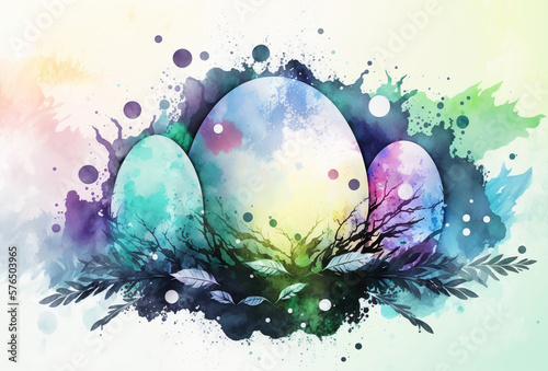 Easter Inspiration Photo Backdrop for Spring Decor and Crafts, Digital Background