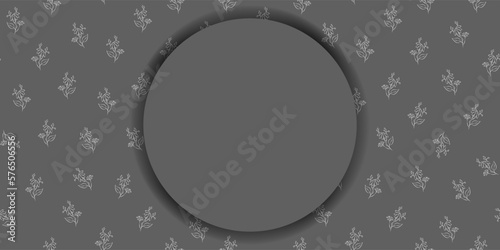 Vector. Chamomile flower background, copy space for text. Horizontal monochrome template for card, wedding invitation, party invitation, flyer, cover, brochur, social network. Hand-drawn sketch.