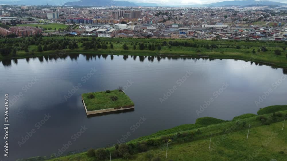 Lagoon inside the city of Bogota Lagoon inside the city of Bogota
