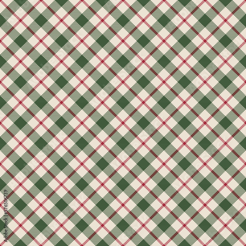 Christmas Plaid Seamless Pattern - Colorful and festive repeating pattern design