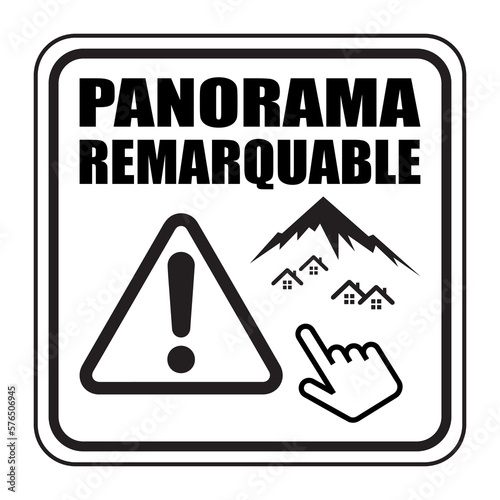 Logo panorama remarquable.