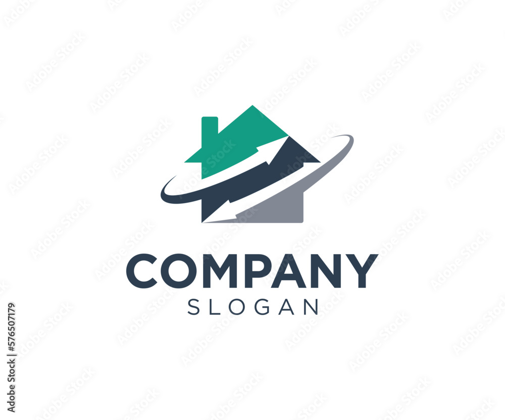 Obraz premium Home trading logo design