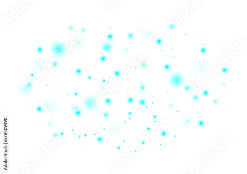 Turquoise Bokeh gradient radius randomly in the center of White background. © Surachetsh