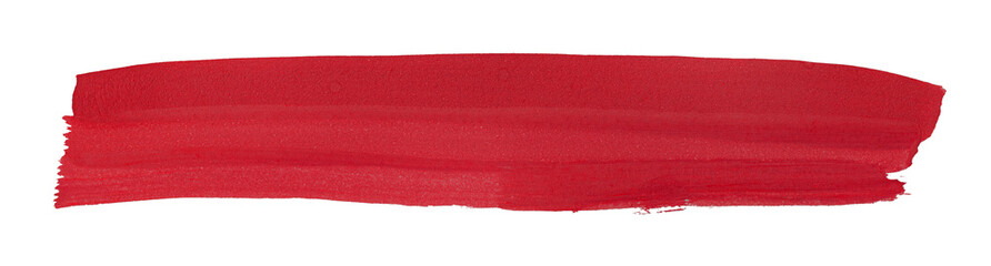ruddy brush isolated on transparent background red watercolor,png.