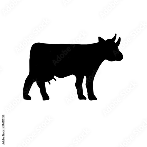 Silhouette Cow