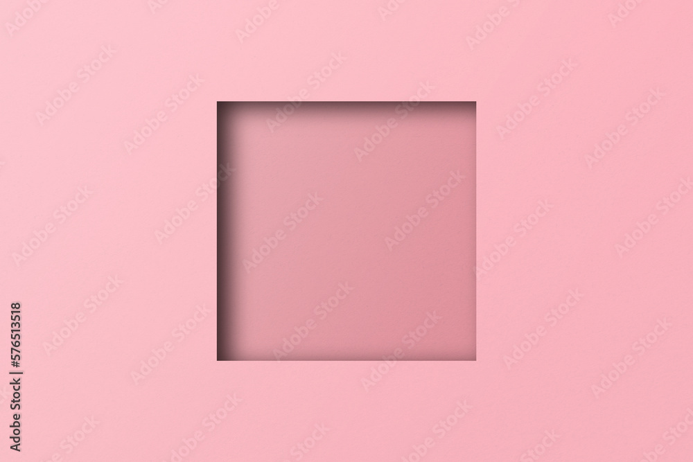 pink paper cut holes Square shapes are stacked with light and shadow. pink paper cut holes Square shapes are stacked with light and shadow.