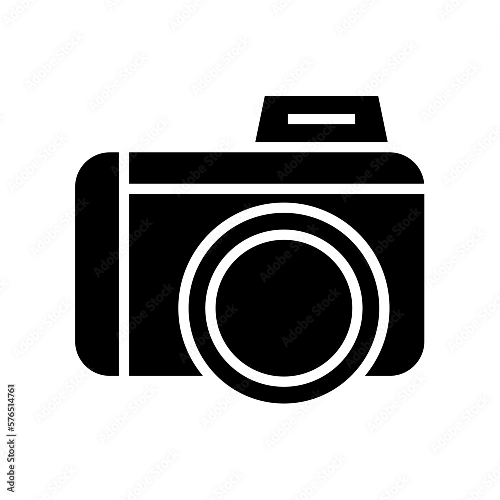 camera icon or logo isolated sign symbol vector illustration - high quality black style vector icons