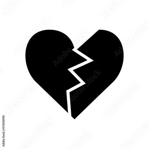 heartbreak icon or logo isolated sign symbol vector illustration - high quality black style vector icons