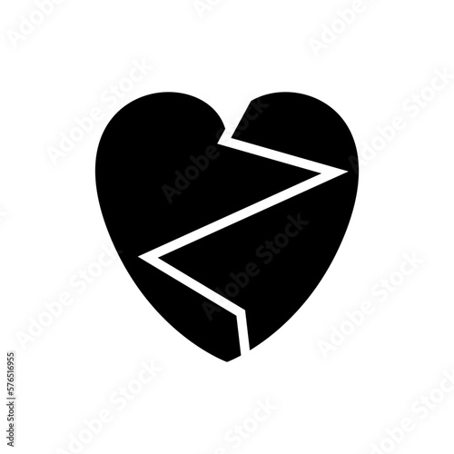 heartbreak icon or logo isolated sign symbol vector illustration - high quality black style vector icons