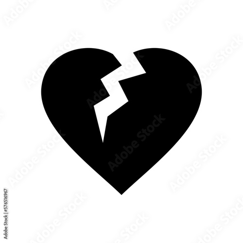 heartbreak icon or logo isolated sign symbol vector illustration - high quality black style vector icons