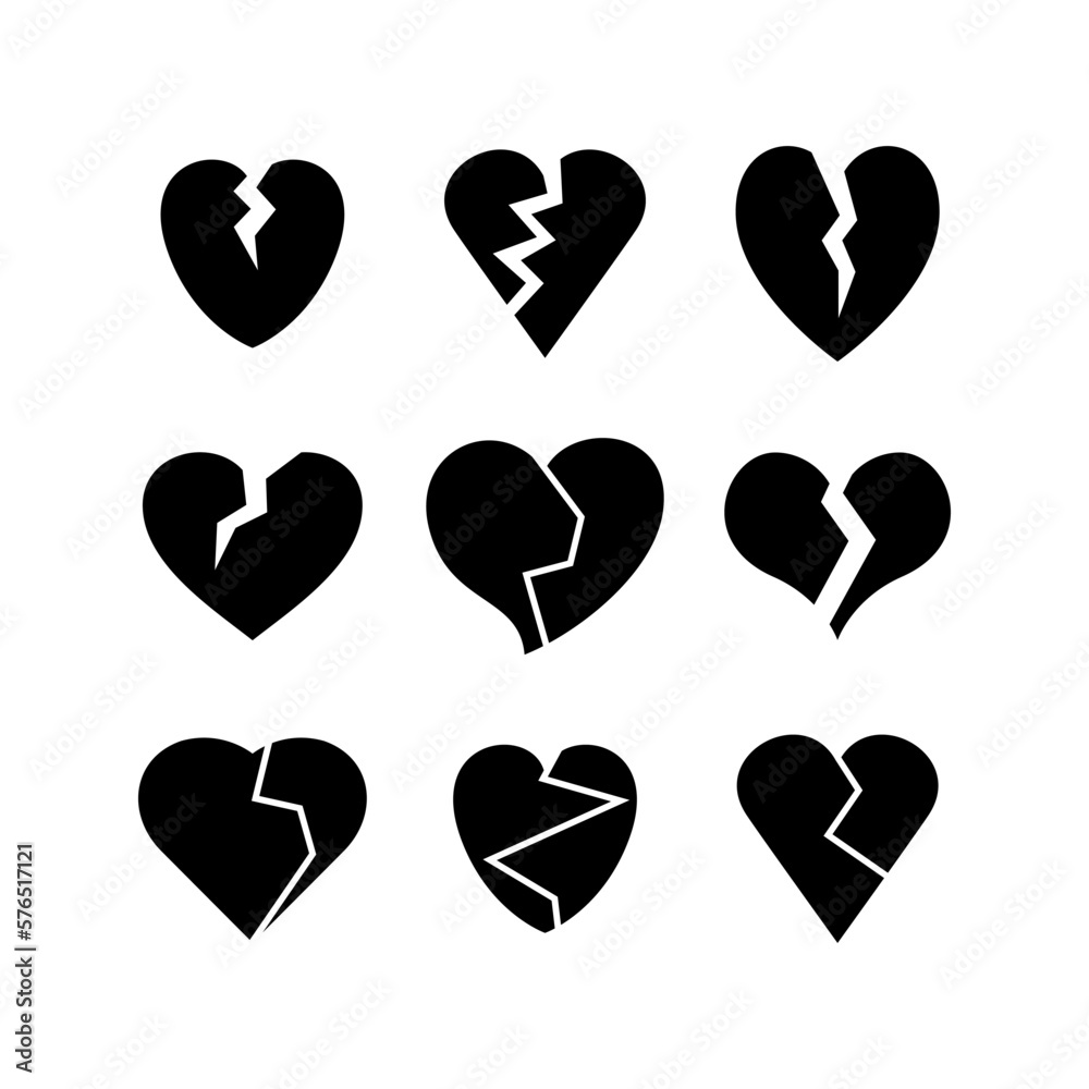 heartbreak icon or logo isolated sign symbol vector illustration - high quality black style vector icons heartbreak icon or logo isolated sign symbol vector illustration - high quality black style vector icons