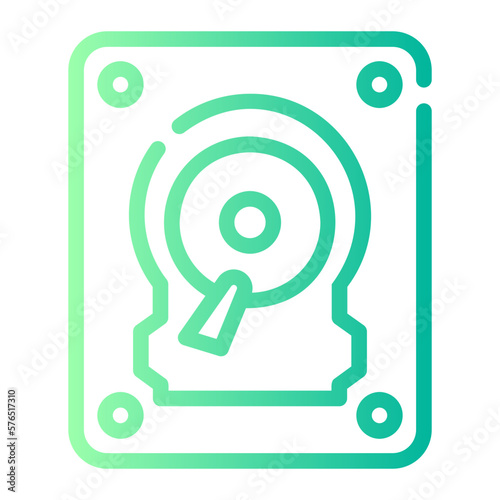 harddisk gradient icon