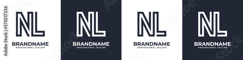 Simple NL Monogram Logo, suitable for any business with NL or LN initial.