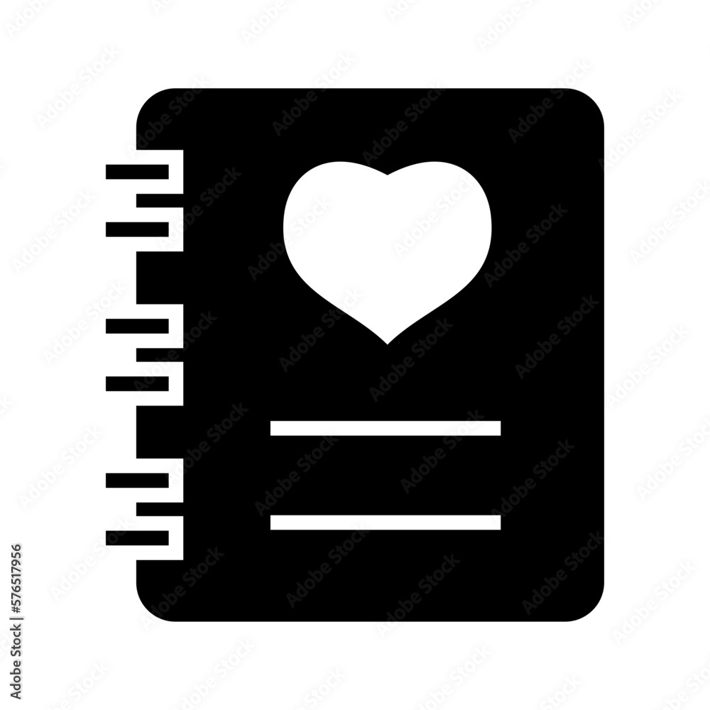 love diary icon or logo isolated sign symbol vector illustration - high quality black style vector icons love diary icon or logo isolated sign symbol vector illustration - high quality black style vector icons