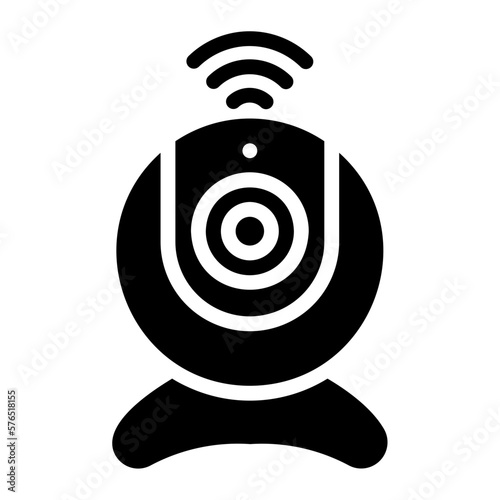 webcam glyph icon