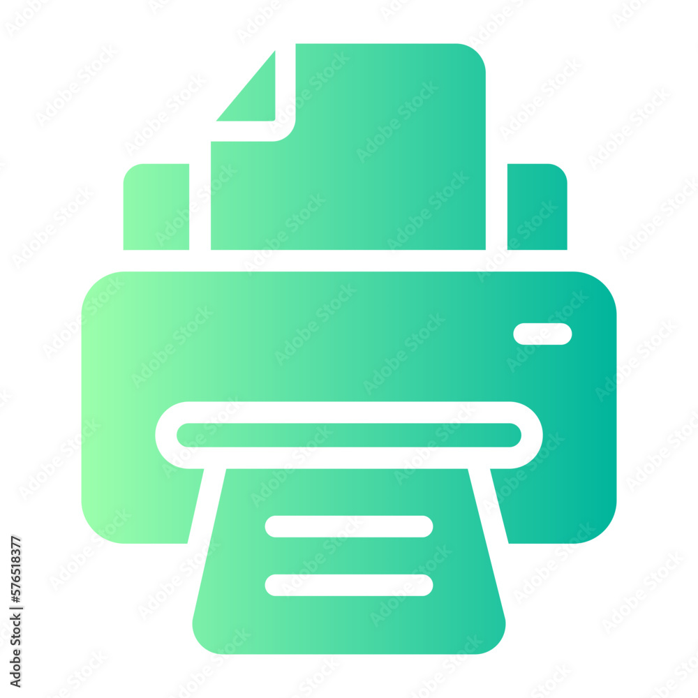 printer gradient icon printer gradient icon