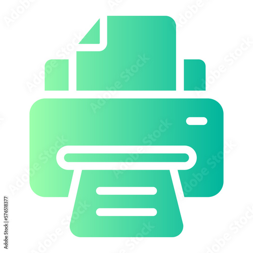 printer gradient icon
