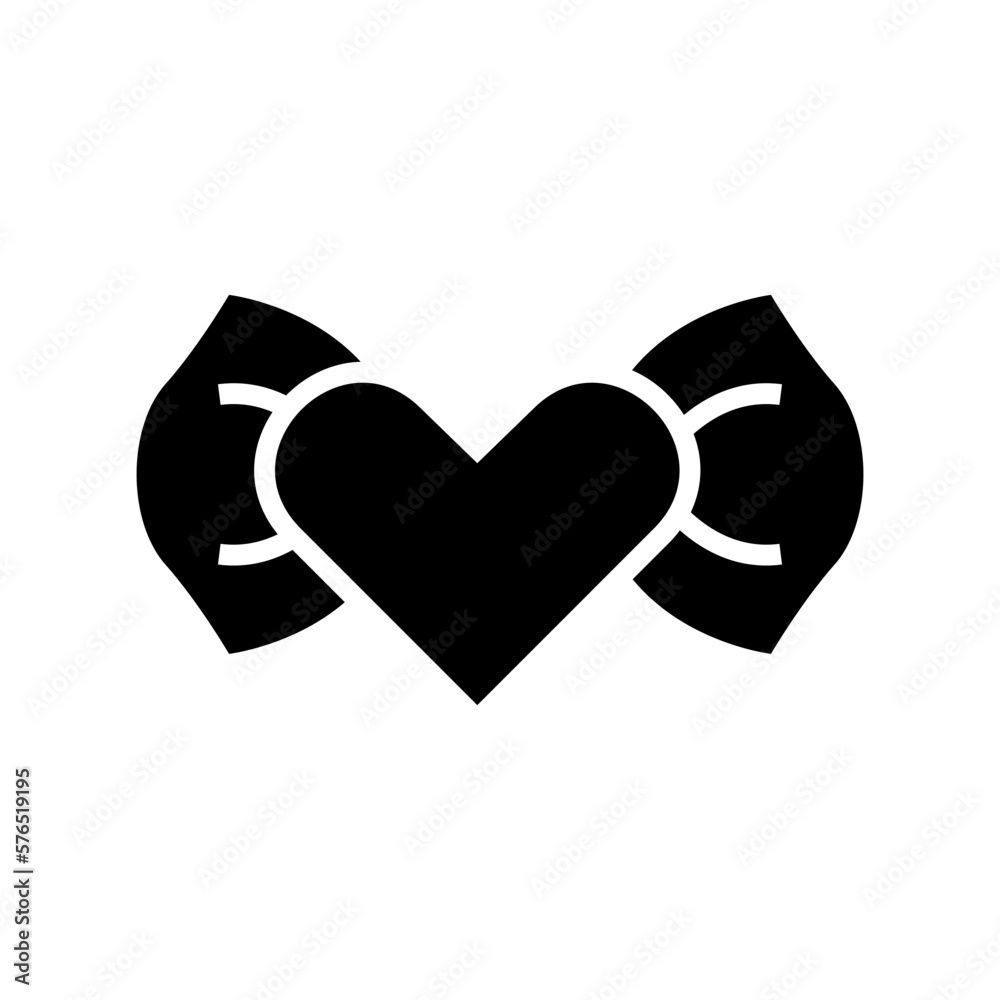 love tie icon or logo isolated sign symbol vector illustration - high quality black style vector icons