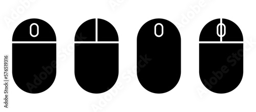 computer mouse icons set