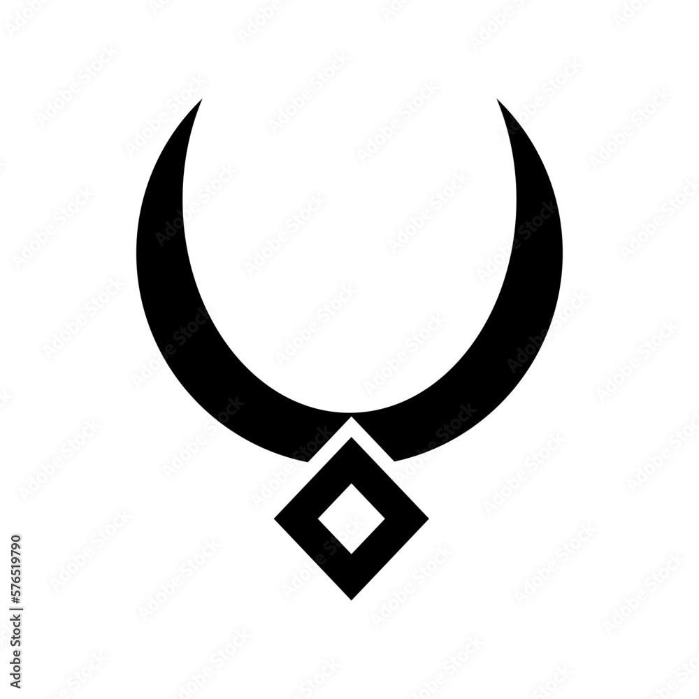 necklace icon or logo isolated sign symbol vector illustration - high quality black style vector icons
