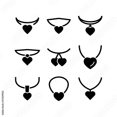 necklace icon or logo isolated sign symbol vector illustration - high quality black style vector icons
