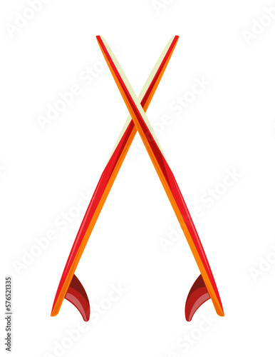 crossed surfboard icon