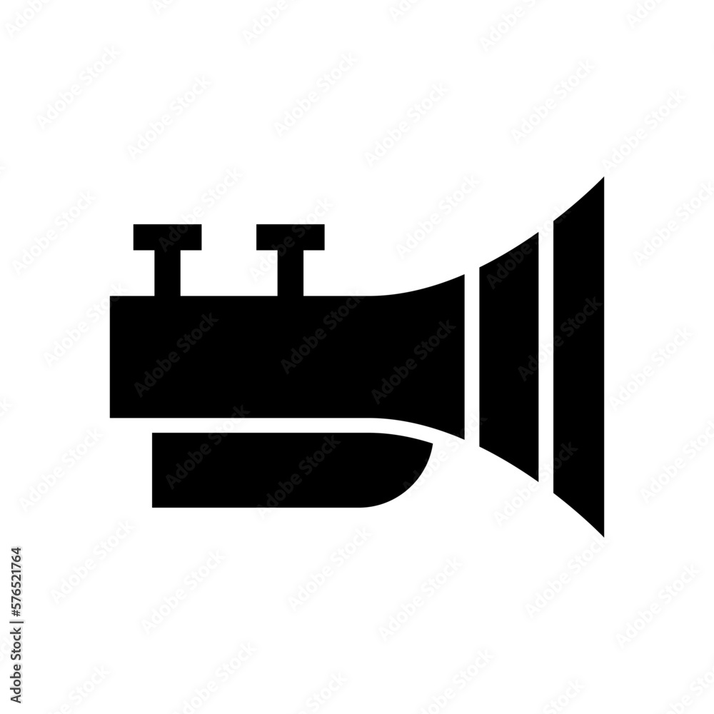 Obraz premium trumpet icon or logo isolated sign symbol vector illustration - high quality black style vector icons