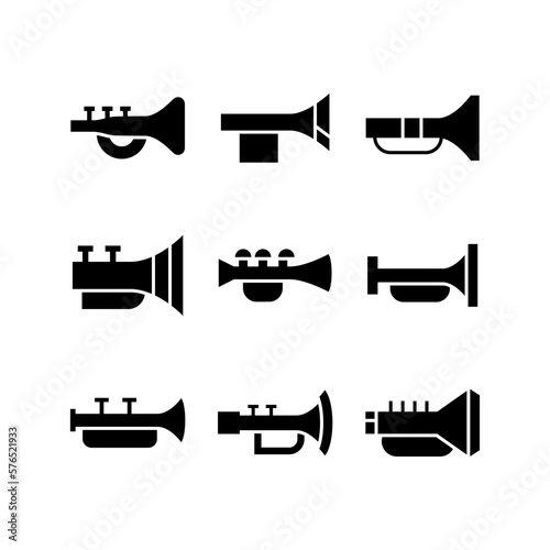 trumpet icon or logo isolated sign symbol vector illustration - high quality black style vector icons