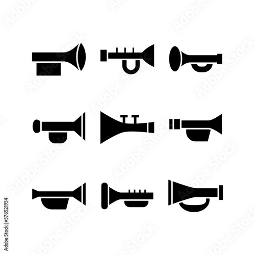 trumpet icon or logo isolated sign symbol vector illustration - high quality black style vector icons