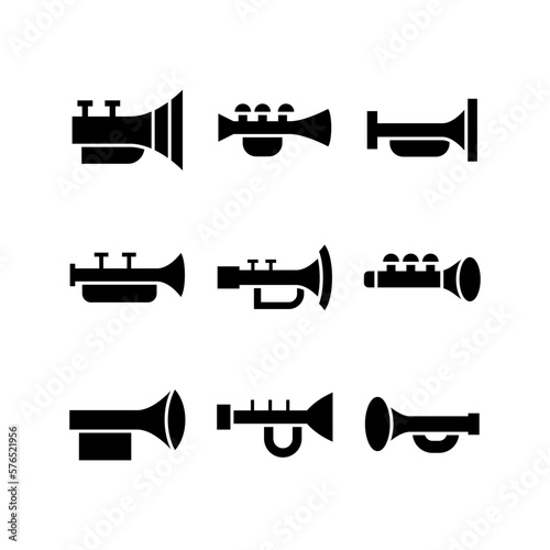 trumpet icon or logo isolated sign symbol vector illustration - high quality black style vector icons